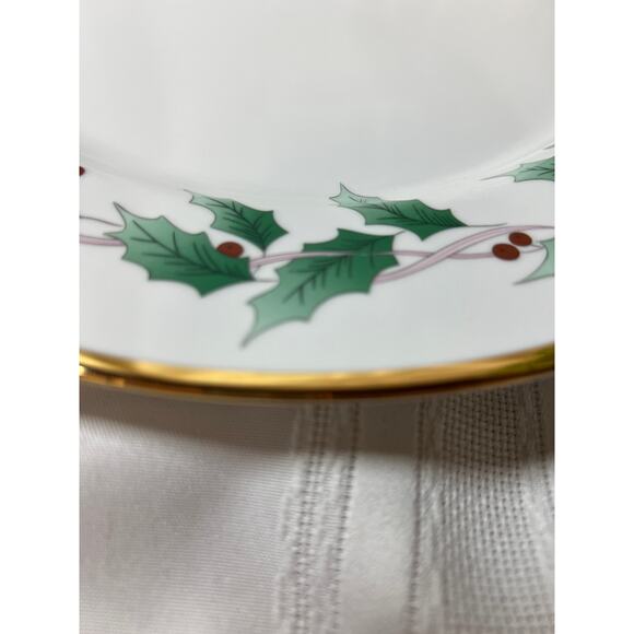 Mikasa Christmas Holly L3473 Buffet Platter 12-1/4" - Picture 4 of 6
